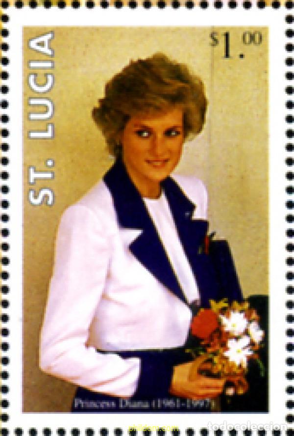 Sellos: 93291 MNH SANTA LUCIA 1998 HOMENAJE A LA PRINCESA DIANA DE GALES