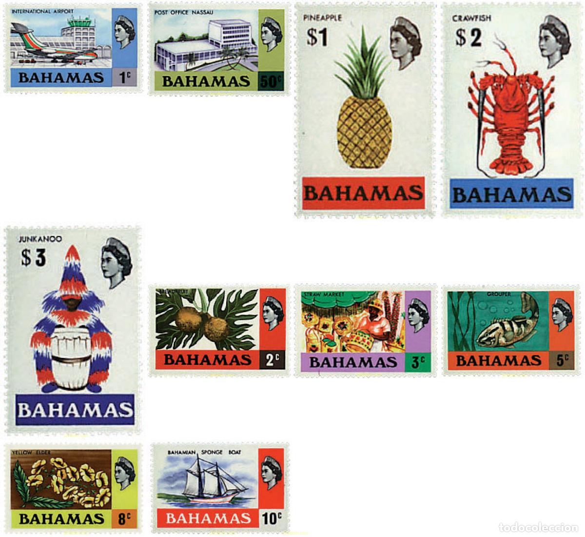 Sellos: 368041 MNH BAHAMAS 1971 MOTIVOS VARIOS