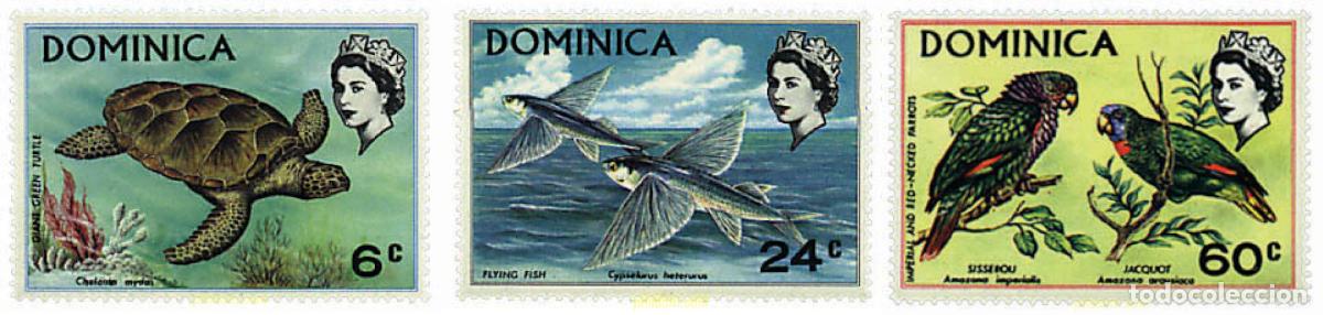 Sellos: 340549 MNH DOMINICA 1970 FAUNA Y FLORA