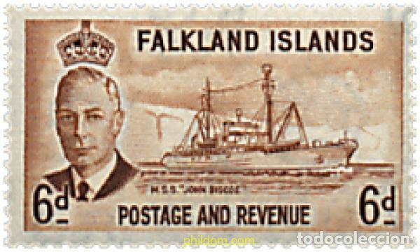 Sellos: 567150 MNH FALKLAND 1952 MOTIVOS VARIOS. REINA ISABEL II