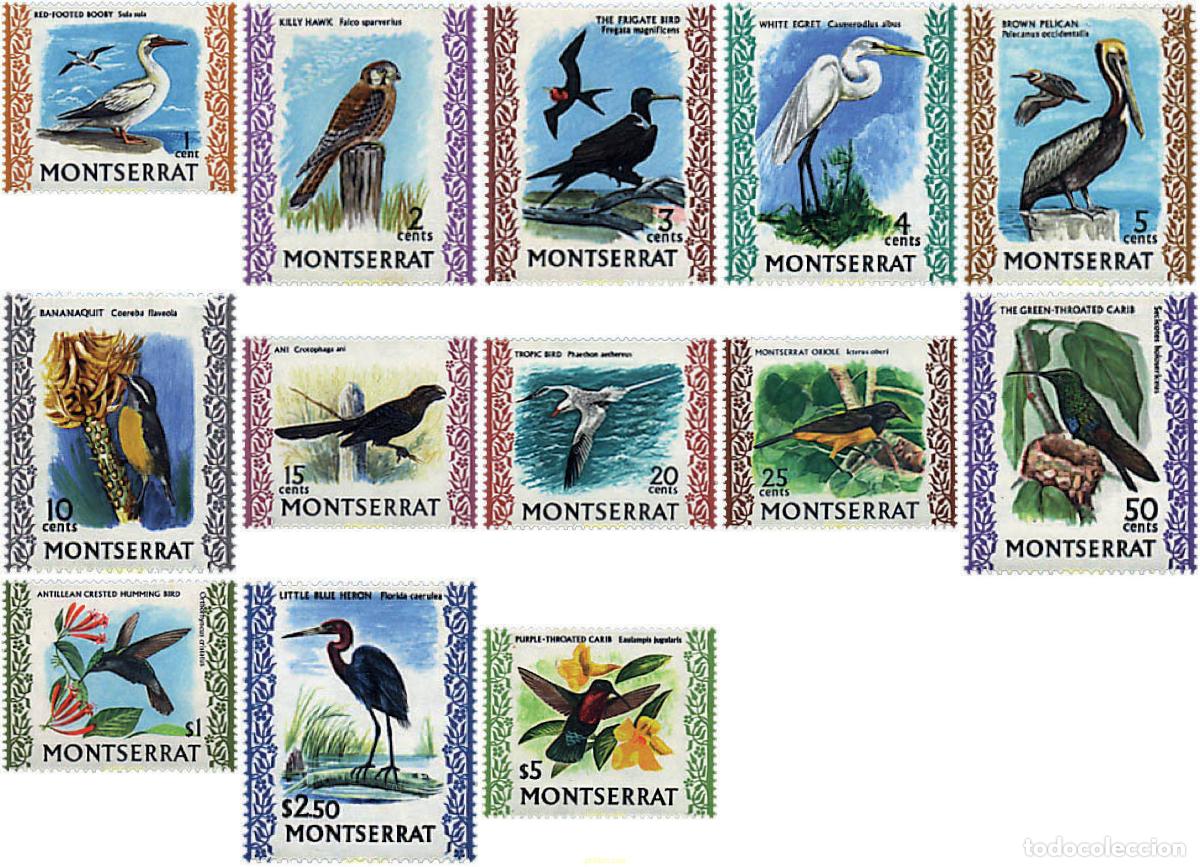 Sellos: 247642 MNH MONTSERRAT 1970 AVES