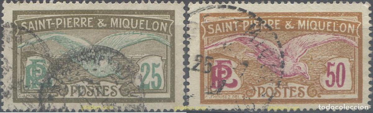 Sellos: 659497 USED SAN PEDRO Y MIQUELON 1922 MOTIVOS VARIOS