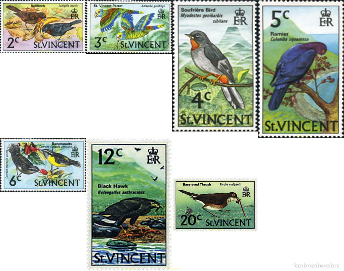 Sellos: 605500 MNH SAN VICENTE 1970 AVES