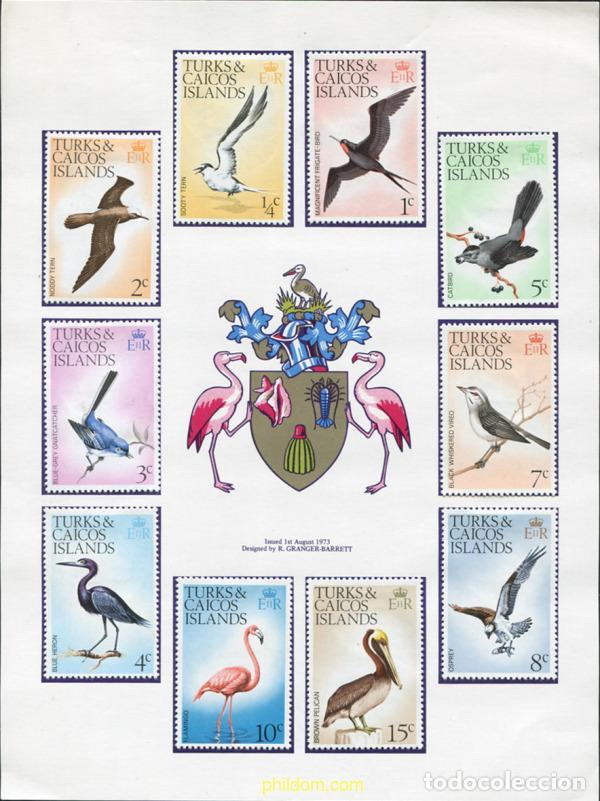 Sellos: 586147 HINGED TURKS Y CAICOS 1973 AVES - Foto 1