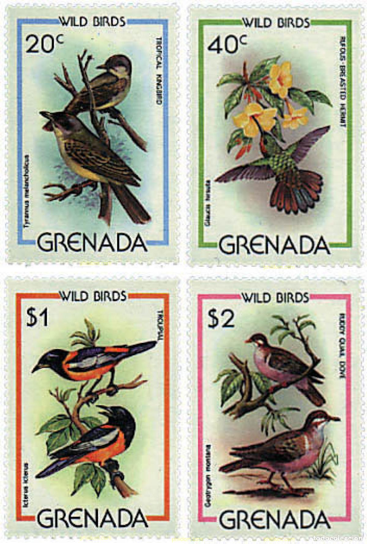 Sellos: 91338 MNH GRANADA 1980 AVES - Foto 1