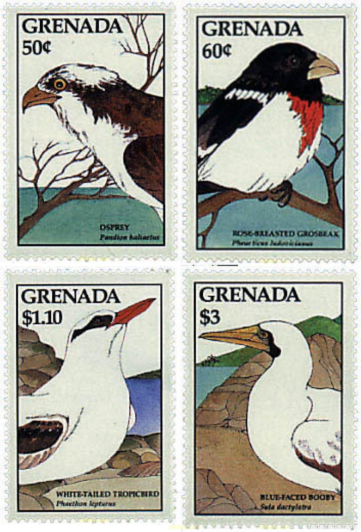 Sellos: 319150 MNH GRANADA 1988 AVES - Foto 1