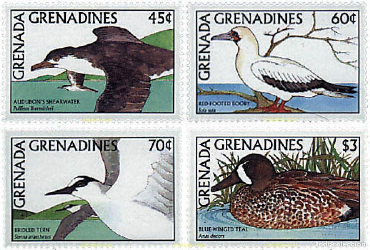 Sellos: 320107 MNH GRANADA GRANADINAS 1988 AVES