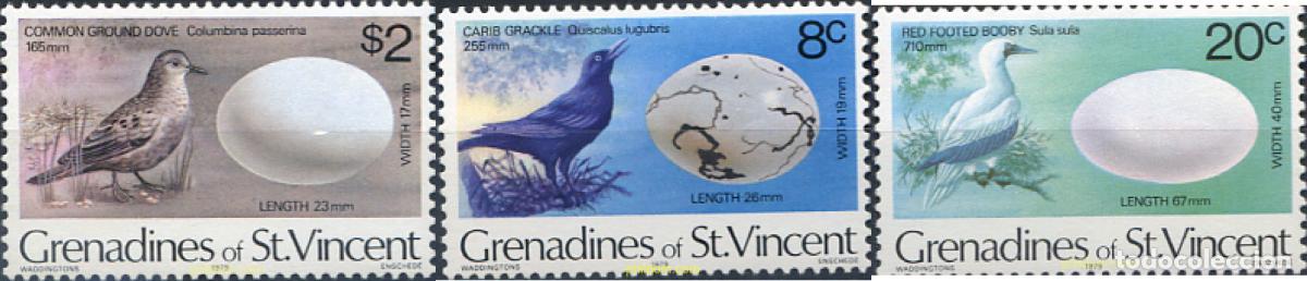 Sellos: 320424 MNH SAN VICENTE GRANADINAS 1978 PAJAROS DEL CARIBE