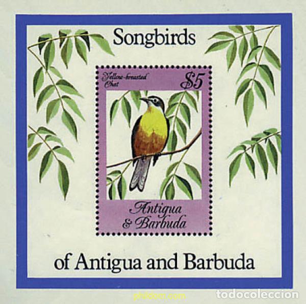 Sellos: 33966 MNH ANTIGUA Y BARBUDA 1984 PAJAROS CANTORES