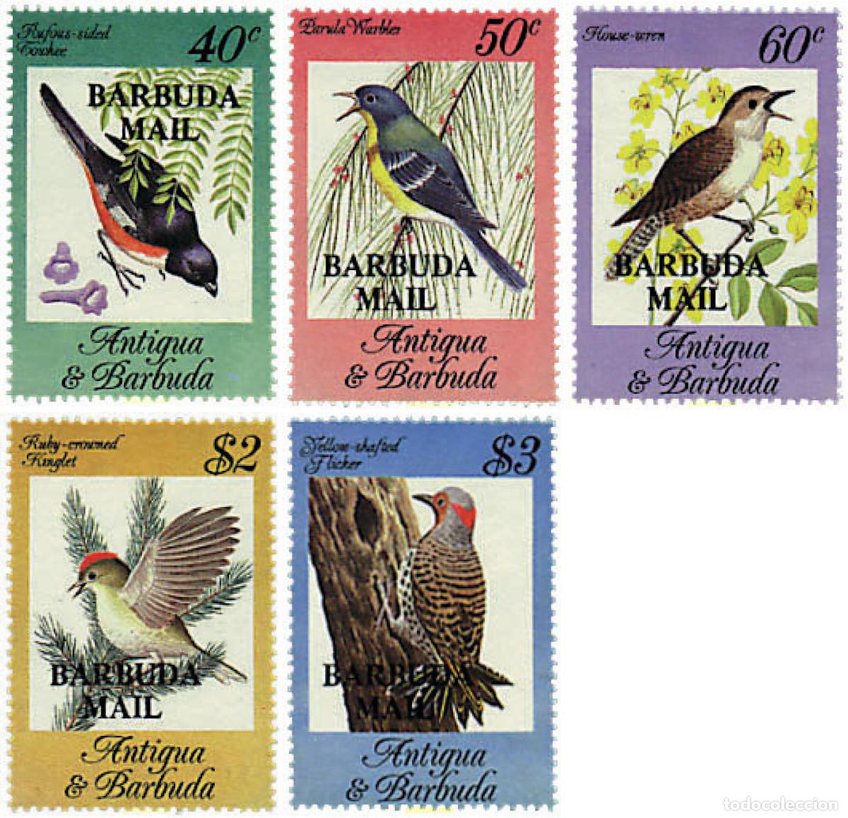 Sellos: 33270 MNH BARBUDA 1984 PAJAROS CANTORES