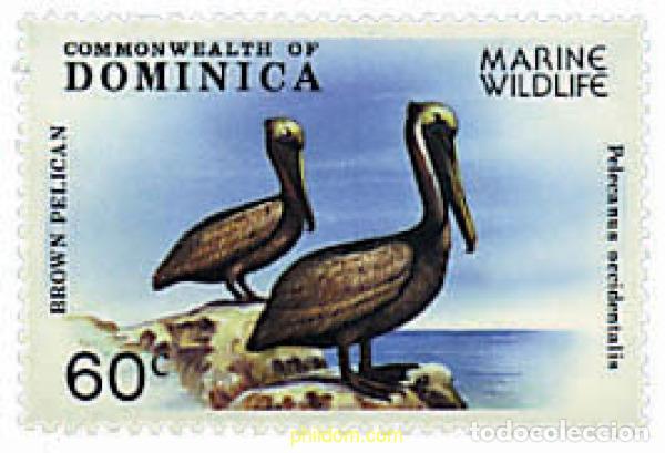 Sellos: 370251 MNH DOMINICA 1979 PRESERVACION DE LA FAUNA