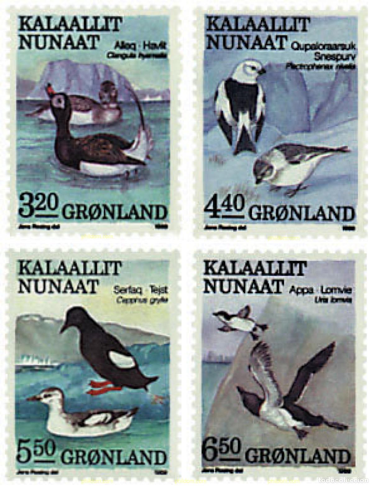 Sellos: 96973 MNH GROENLANDIA 1989 FAUNA DE GROENLANDIA