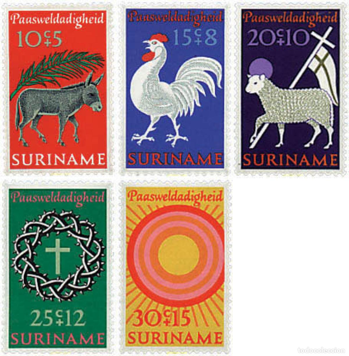 Sellos: 33737 MNH SURINAM 1971 PASCUA