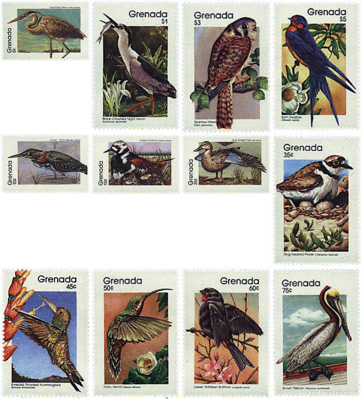 Sellos: 25772 MNH GRANADA 1989 AVES - Foto 1