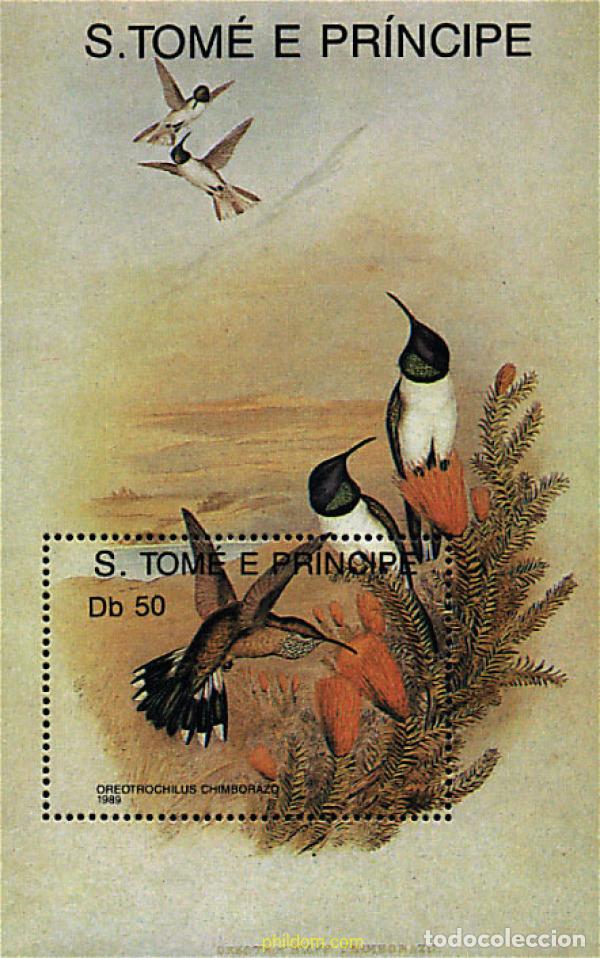 Sellos: 32099 MNH SANTO TOME Y PRINCIPE 1989 COLIBRIS