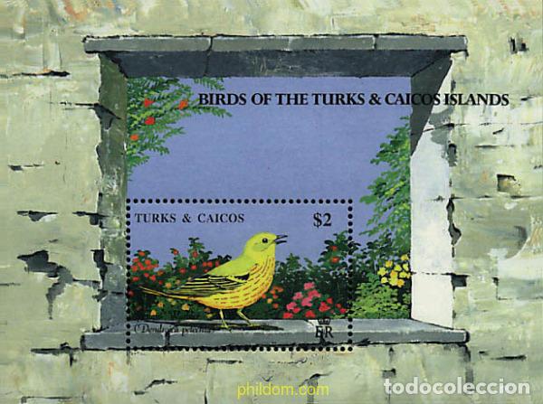 Sellos: 299289 MNH TURKS Y CAICOS 1990 AVES AUTOCTONAS