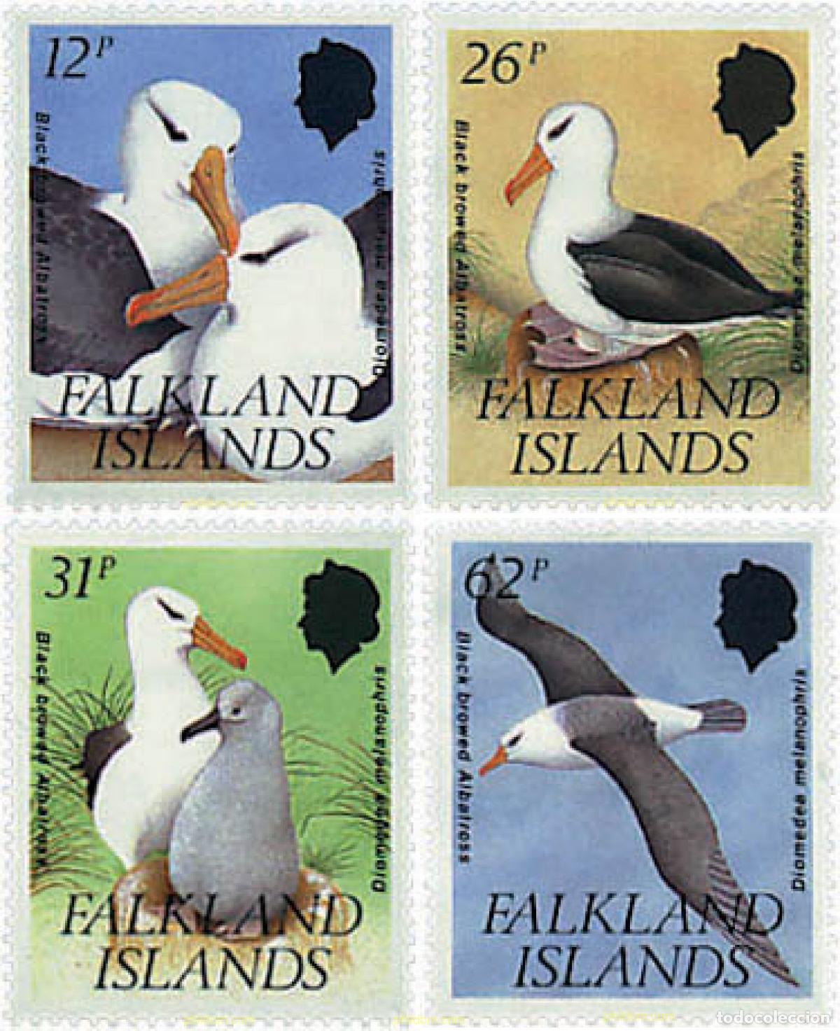 Sellos: 43237 MNH FALKLAND 1990 FAUNA PROTEGIDA. EL ALBATROS