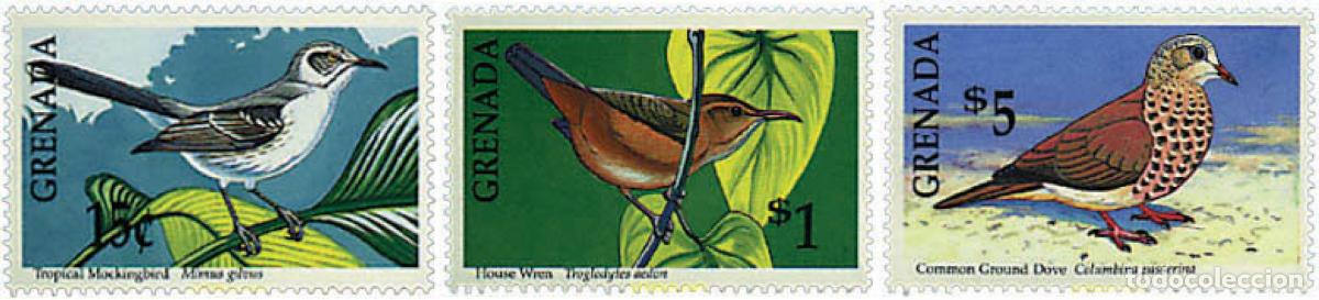 Sellos: 319341 MNH GRANADA 1990 AVES - Foto 1