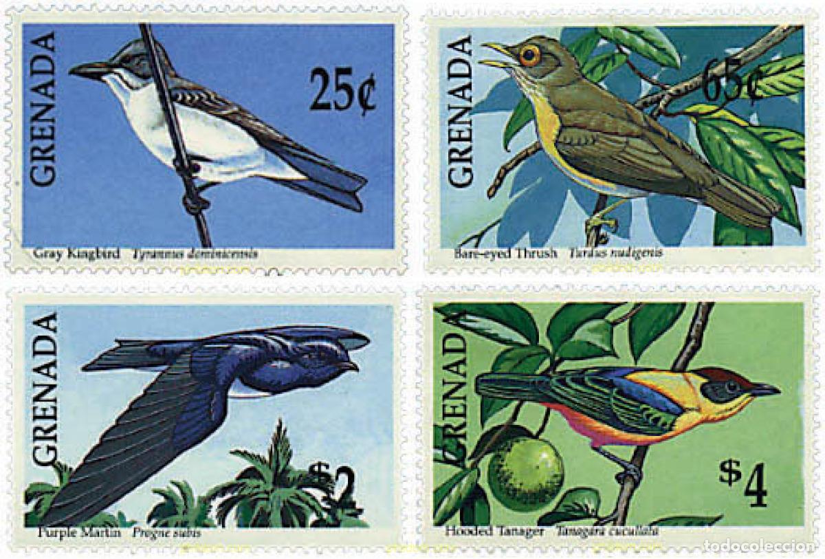 Sellos: 319345 MNH GRANADA 1990 AVES - Foto 1