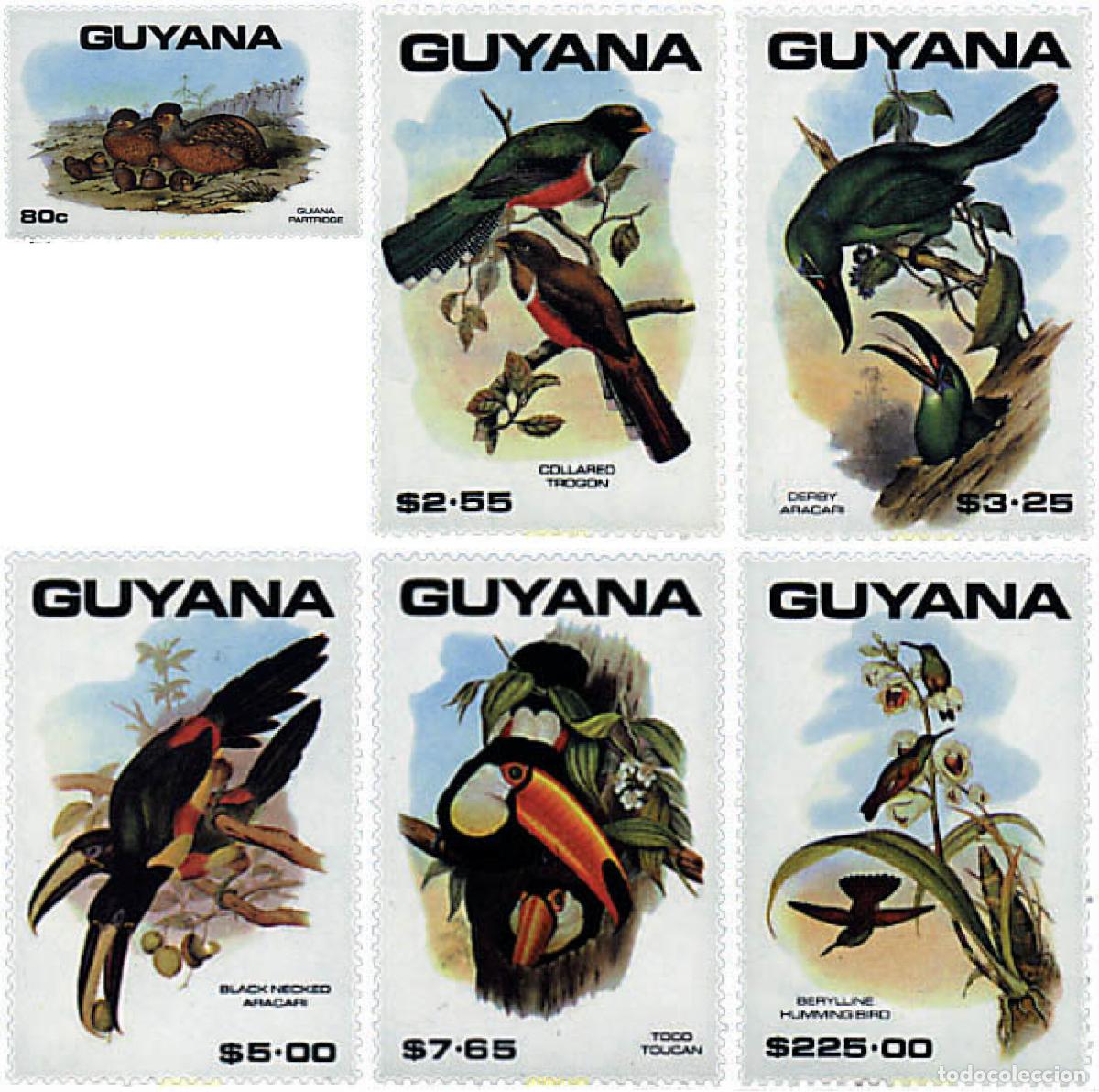 Sellos: 321368 MNH GUYANA 1990 AVES - Foto 1