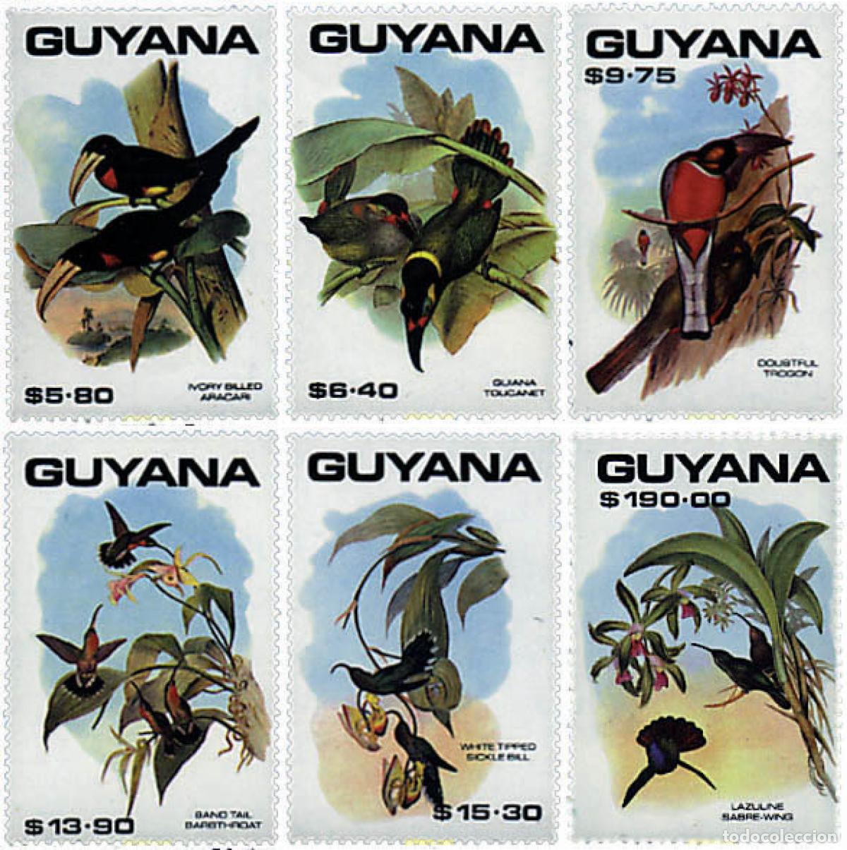 Sellos: 321369 MNH GUYANA 1990 AVES - Foto 1
