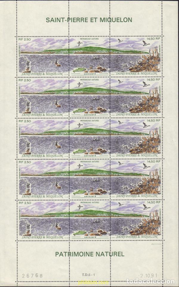 Sellos: 580724 MNH SAN PEDRO Y MIQUELON 1991 PATRIMONIO NATURAL
