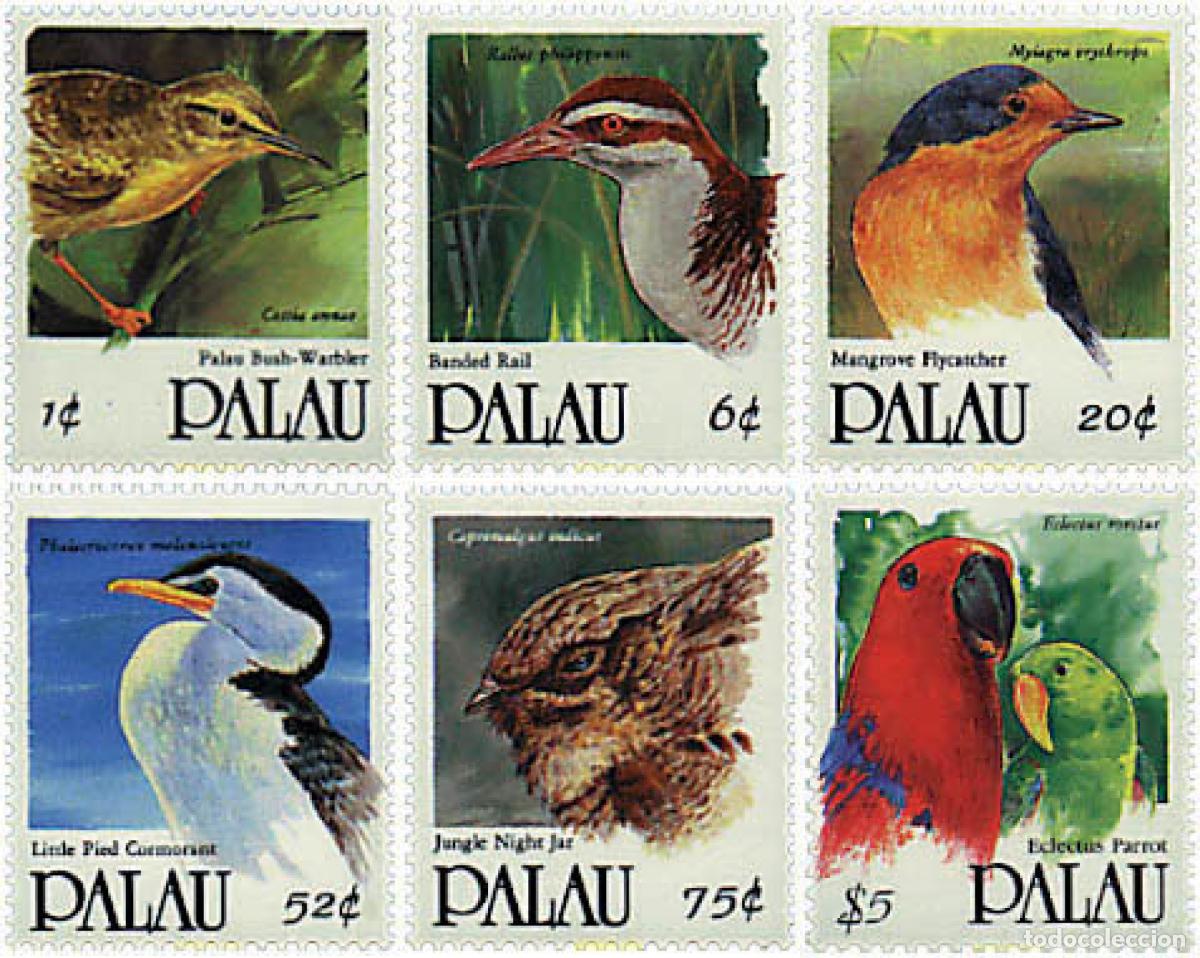 Sellos: 36902 MNH PALAU 1992 AVES - Foto 1