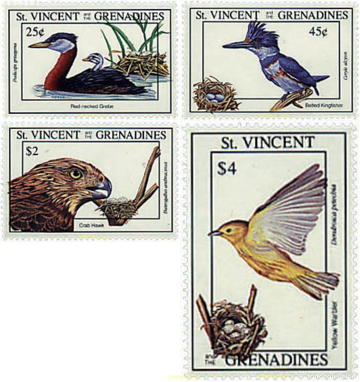 Sellos: 360385 MNH SAN VICENTE 1993 AVES MIGRATORIAS