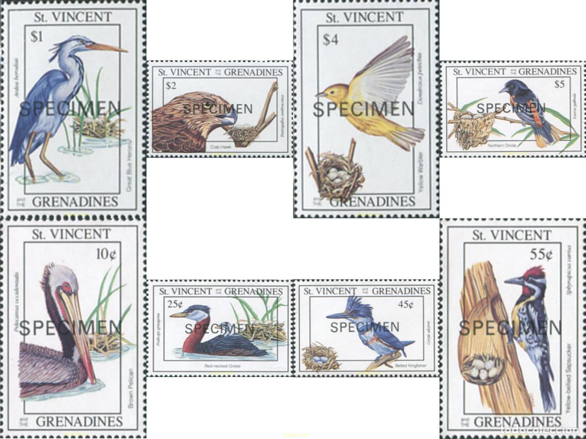 Sellos: 566357 MNH SAN VICENTE 1993 AVES MIGRATORIAS