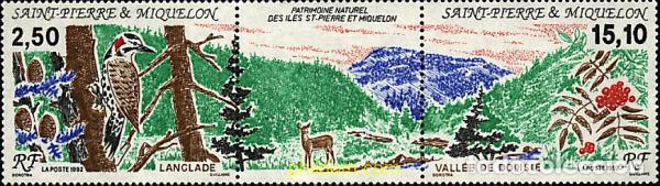 Sellos: 154401 MNH SAN PEDRO Y MIQUELON 1992 PATRIMONIO NATURAL DE LAS ISLAS
