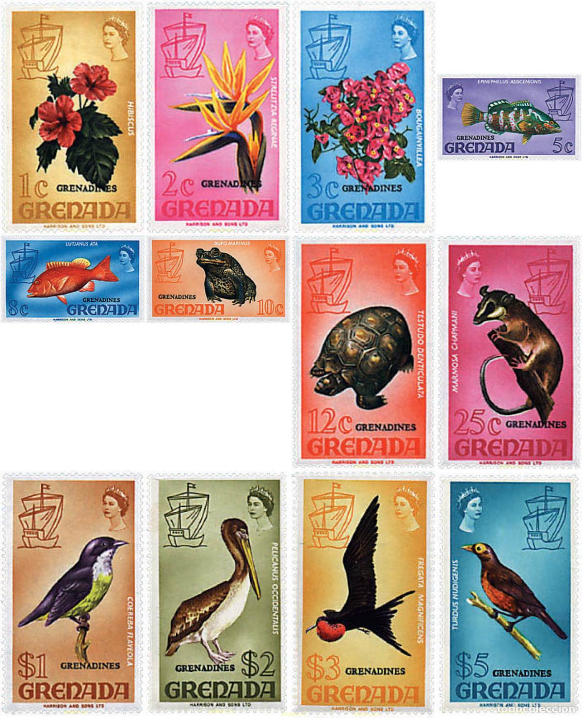 Sellos: 91581 MNH GRANADA GRANADINAS 1974 MOTIVOS VARIOS