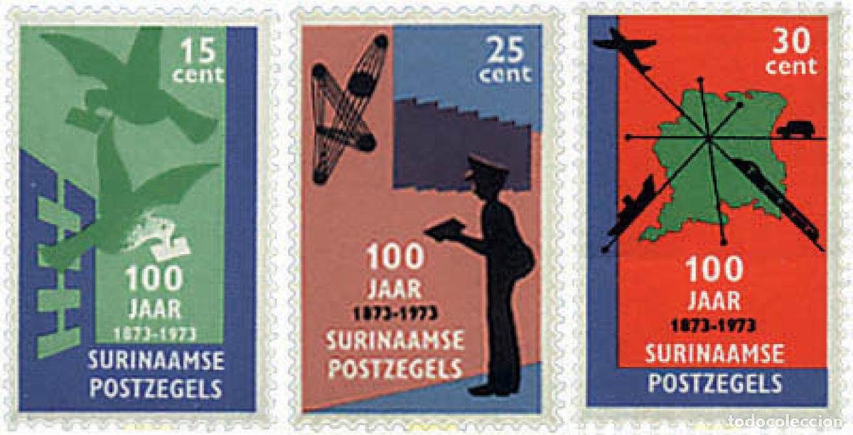 Sellos: 59041 MNH SURINAM 1973 CENTENARIO DEL SELLO DE SURINAM