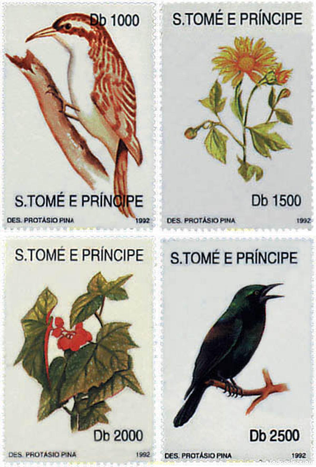 Sellos: 93305 MNH SANTO TOME Y PRINCIPE 1992 FAUNA Y FLORA