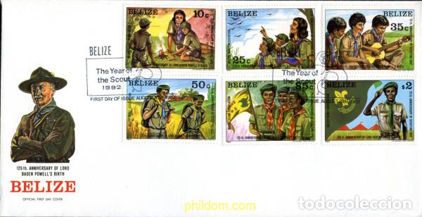 Sellos: 265946 USED BELIZE 1982 75 ANIVERSARIO DEL ESCULTISMO