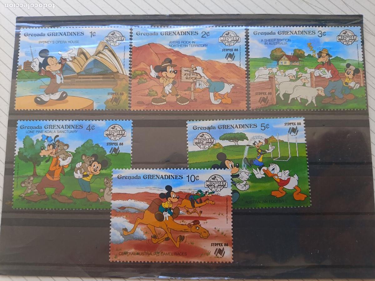 Francobolli: Grenada Grenadines, Disney. Lote de sellos nuevos
