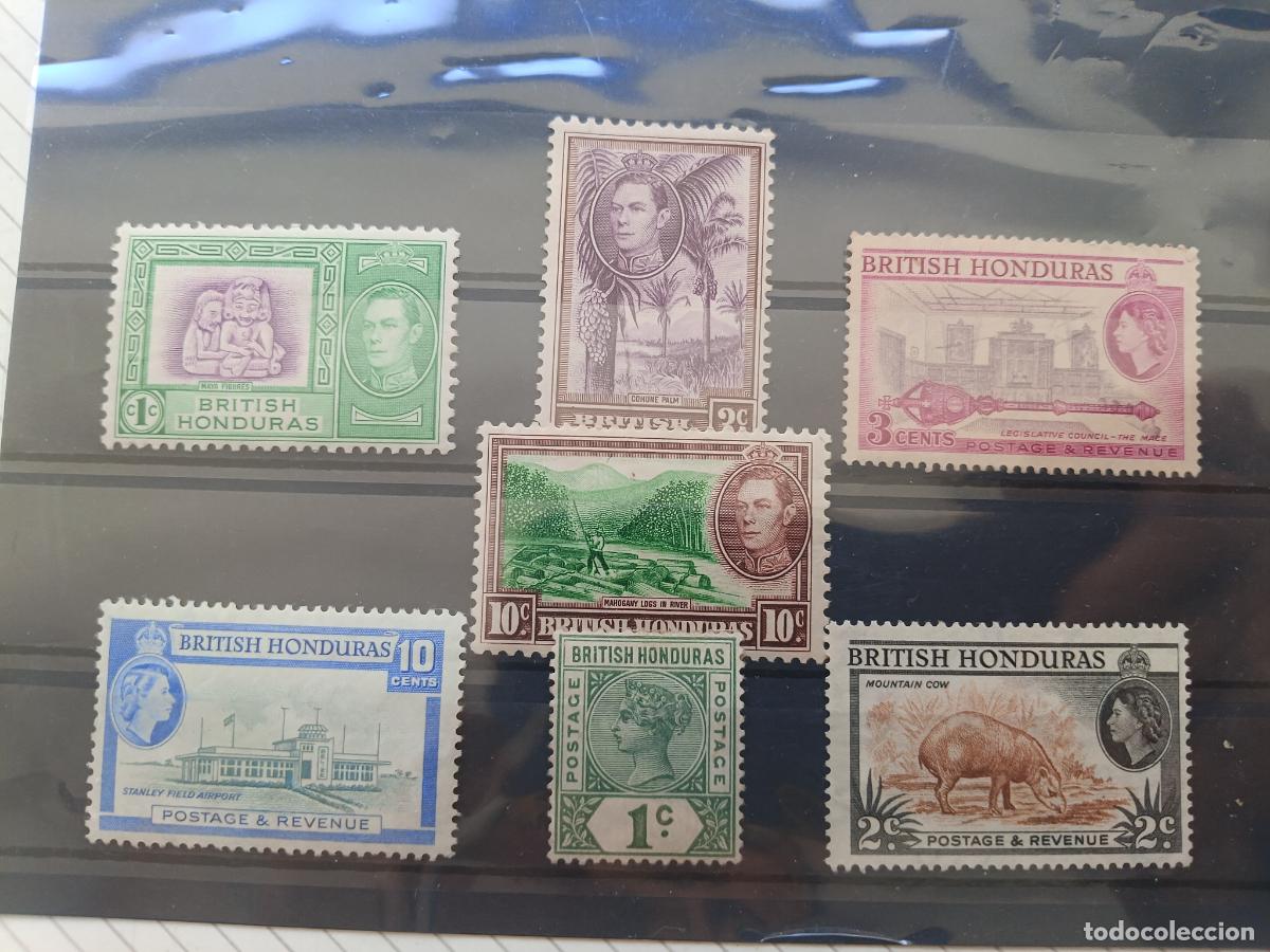 Sellos: Honduras brit&aacute;nico. Lote de sellos