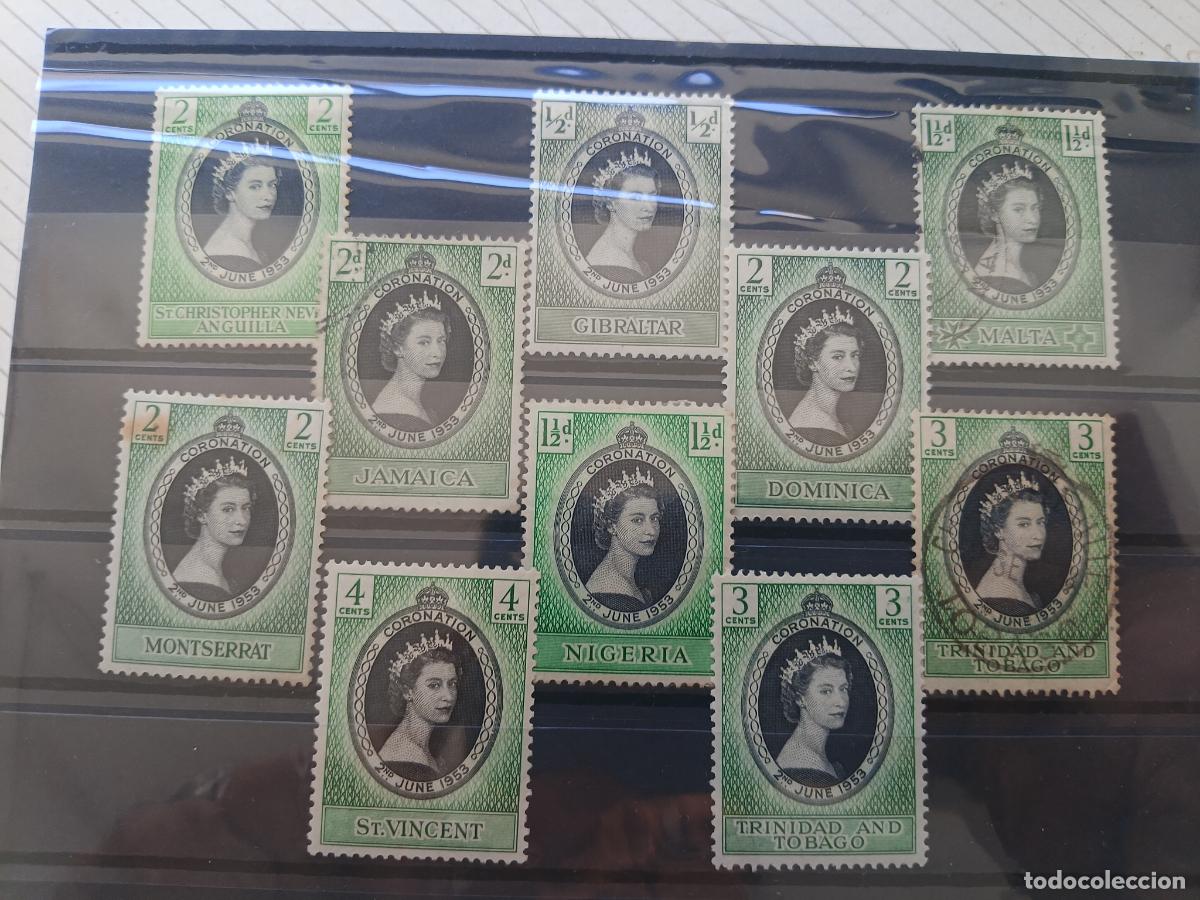 Sellos: Coronaci&oacute;n Elizabeth 1953. Sellos de colonias