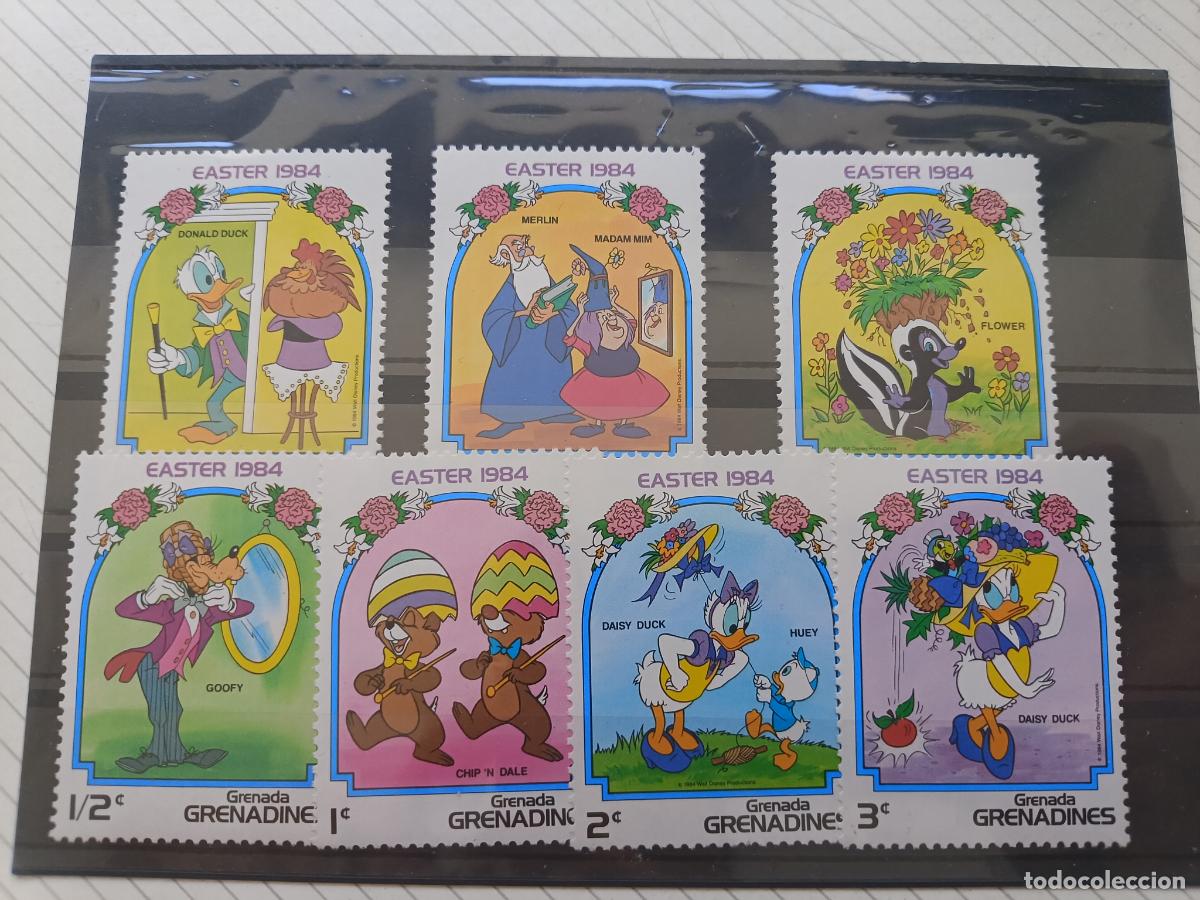 Sellos: Grenada Grenadines, Disney. Lote de sellos nuevos