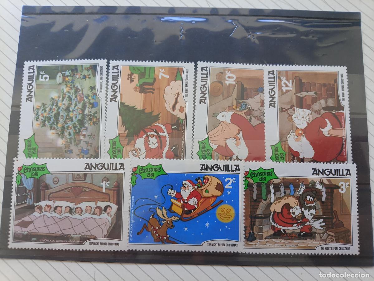 Sellos: Anguilla. Navidad. Lote de sellos nuevos