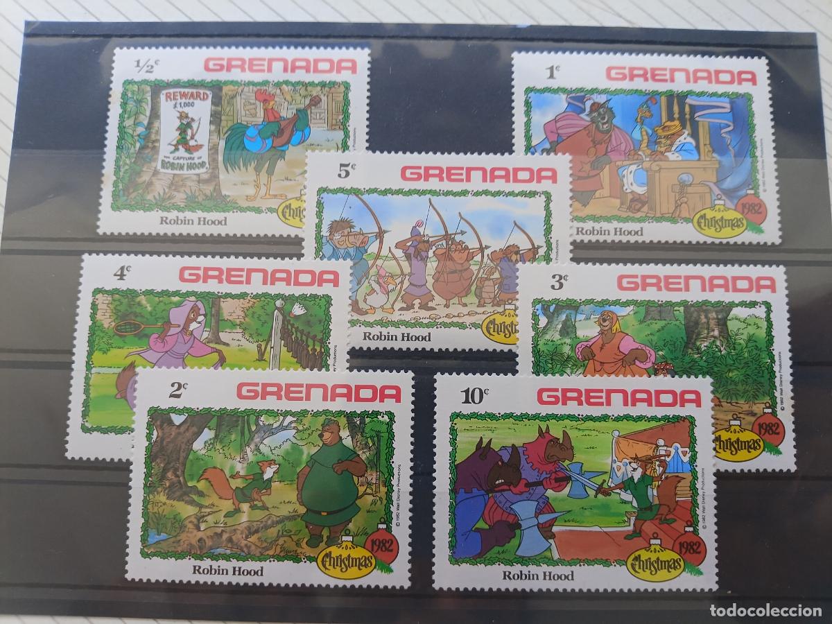 Sellos: Grenada. Robin Hood. Lote de sellos