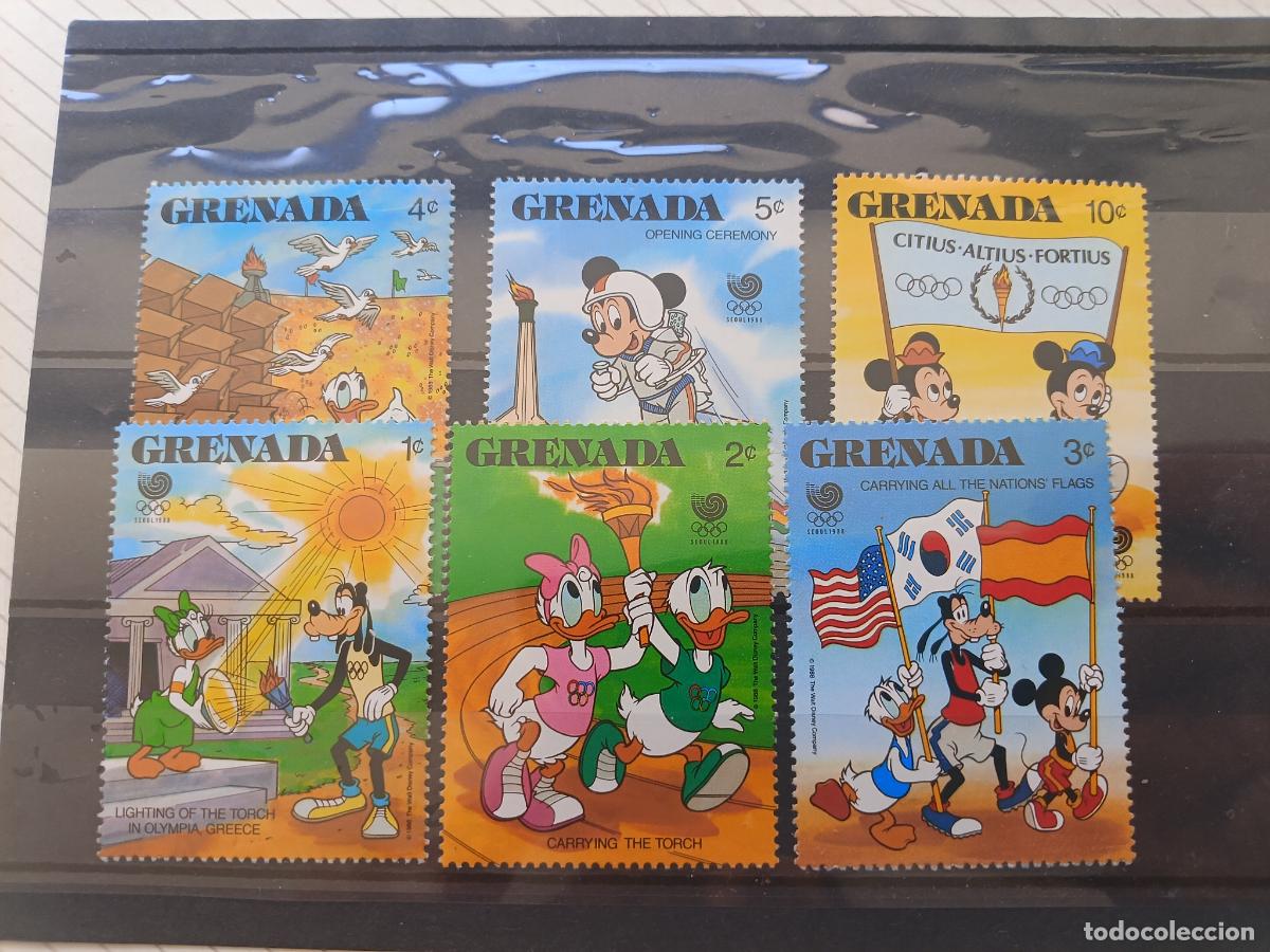 Sellos: Grenada Granada, Disney. Lote de sellos