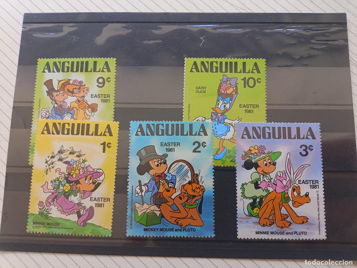 Sellos: Anguilla, Disney. Lote de sellos
