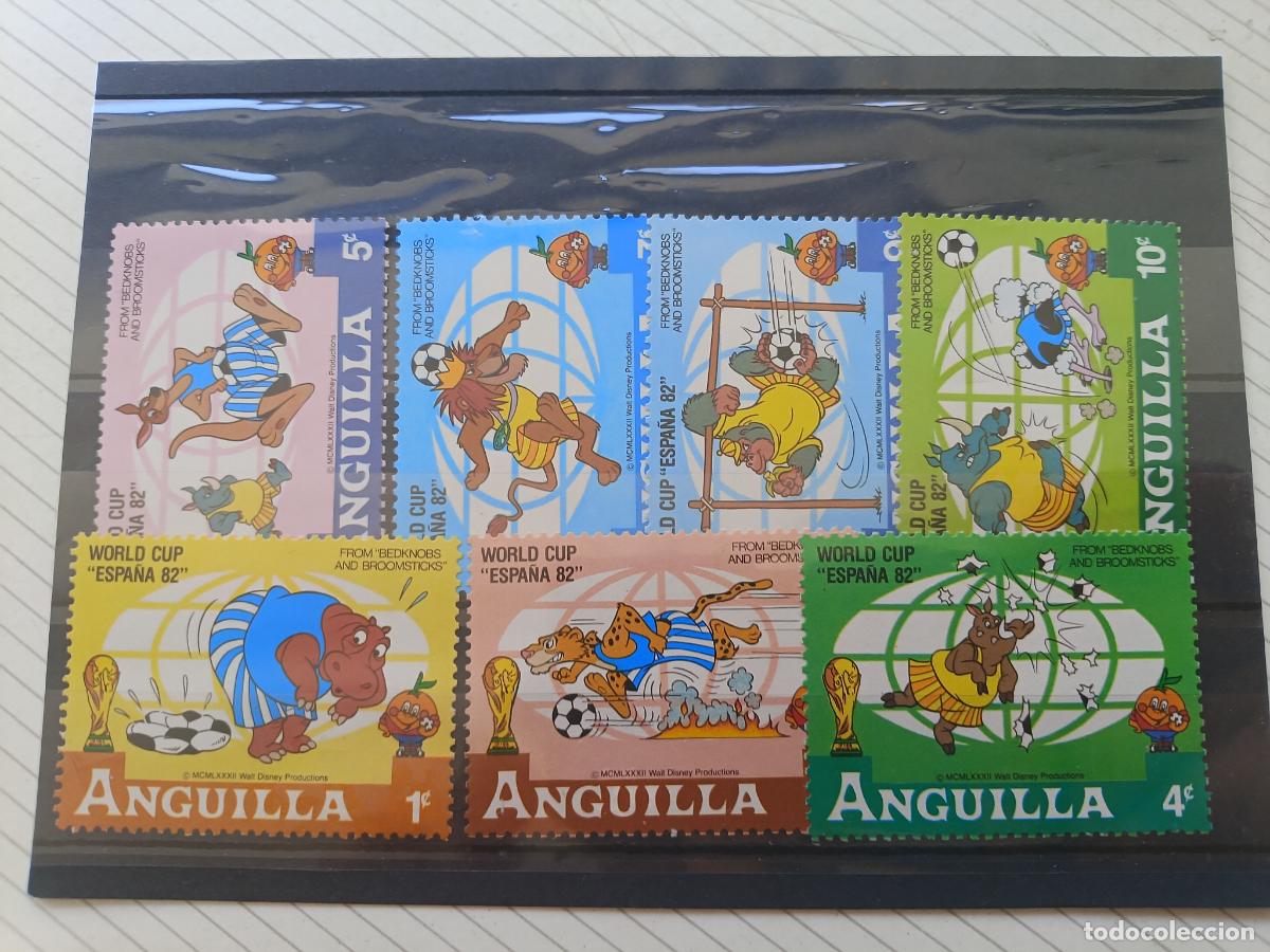Sellos: Anguilla. Mundial de f&uacute;tbol Espa&ntilde;a 82. Sellos nuevos perfectos
