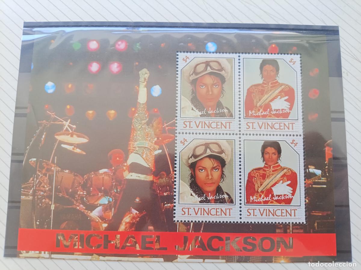Sellos: ST VINCENT MNH 1985 SINGER POP MICHAEL JACKSON