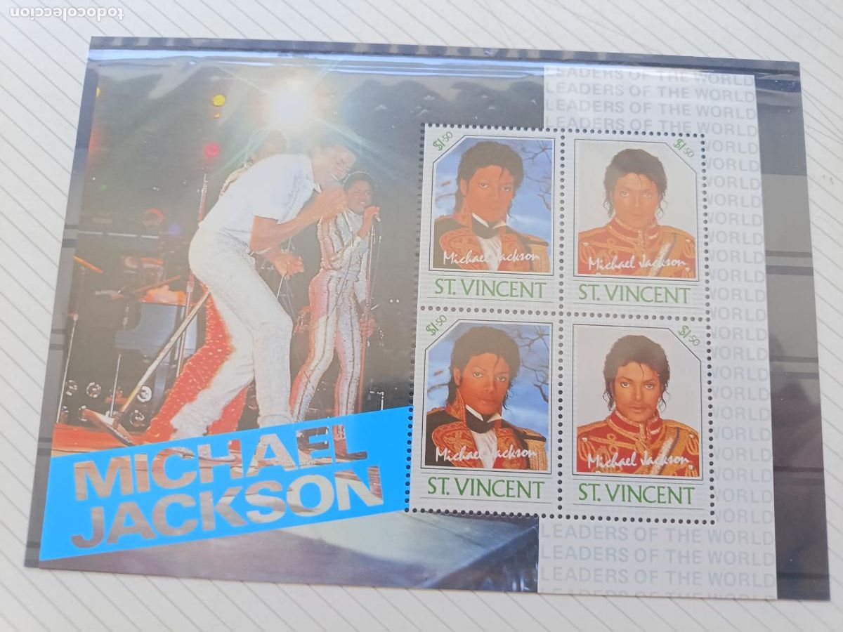 Sellos: ST VINCENT MNH 1985 SINGER POP MICHAEL JACKSON - Foto 1
