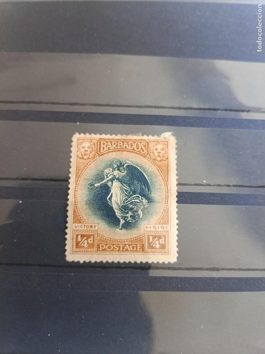 Sellos: 1920 Barbados SC#140 WWI VICTORY ISSUE 1919