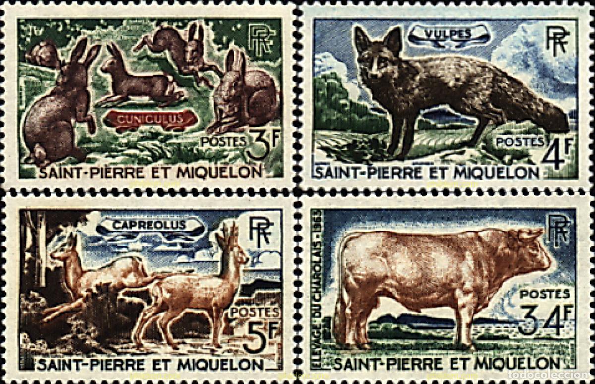 Sellos: 29783 MNH SAN PEDRO Y MIQUELON 1964 FAUNA