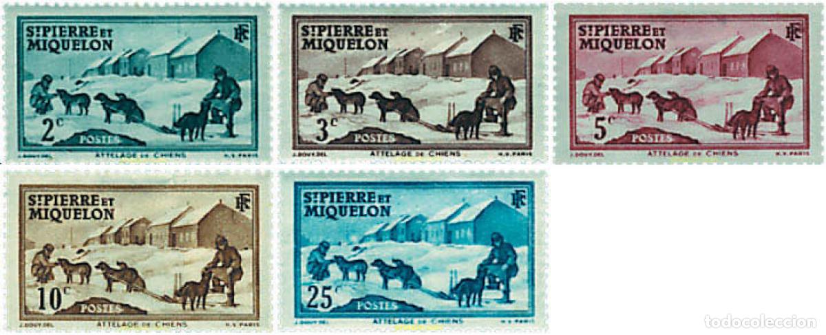 Sellos: 581389 MNH SAN PEDRO Y MIQUELON 1938 MOTIVOS VARIOS