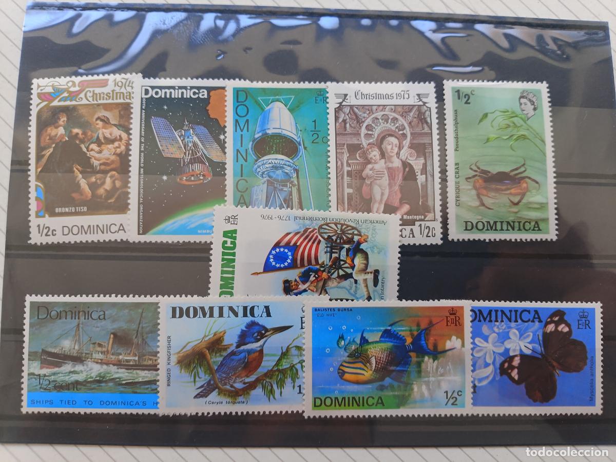 Sellos: Dominica. Lote de sellos