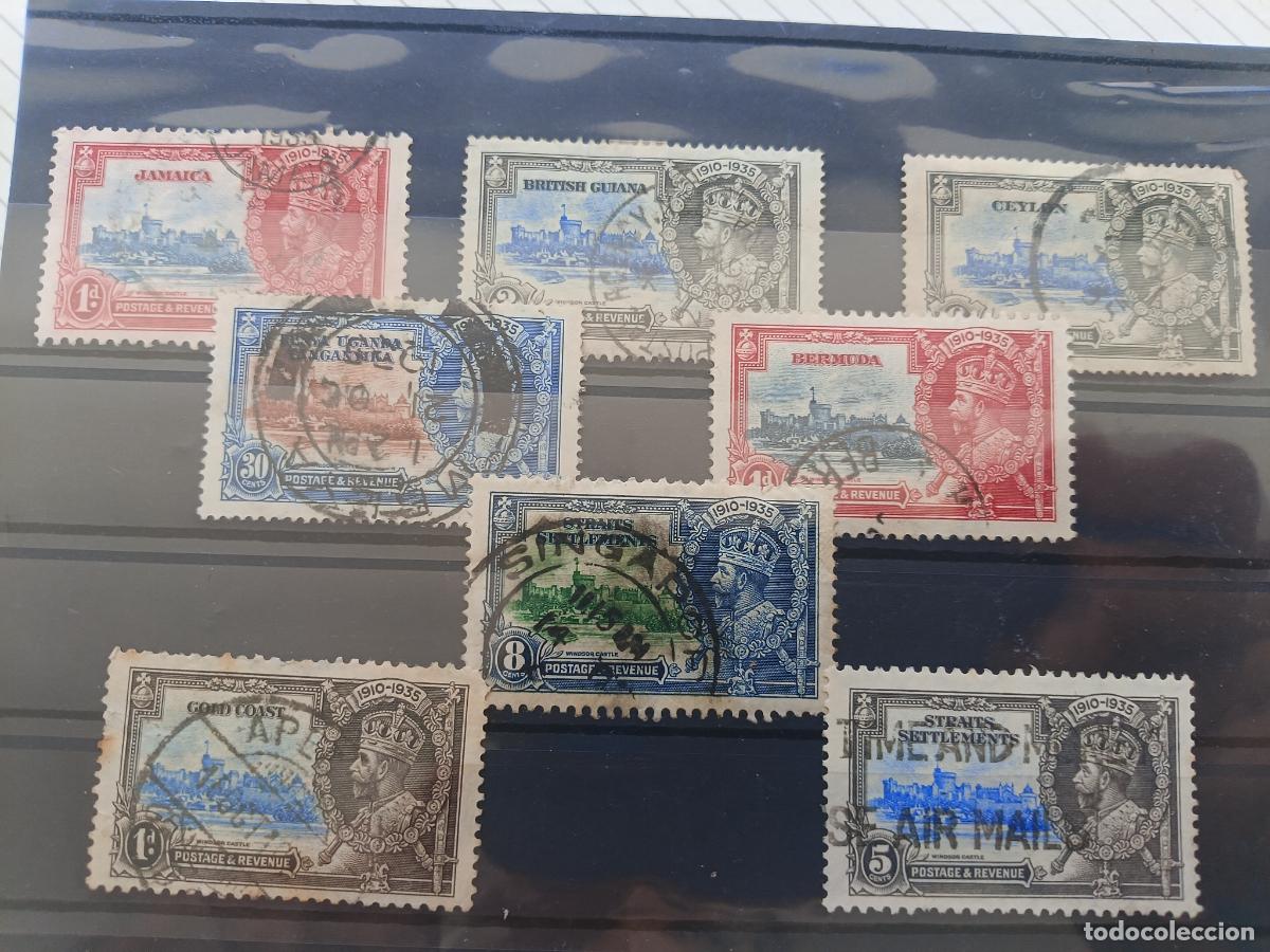Sellos: Colonias inglesas. Aniversario Rey Jorge V 1935. Lote de sellos